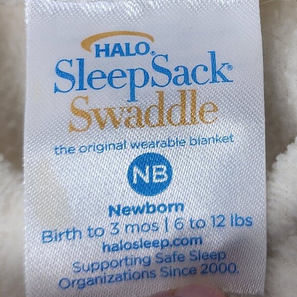 Halo Fleece Baby Swaddles Size New Born to 3 Months - Picture 7 of 8